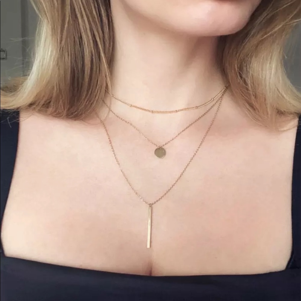 •Nadia• Dainty Stainless Steel Layering Necklace - Picture 5 of 5